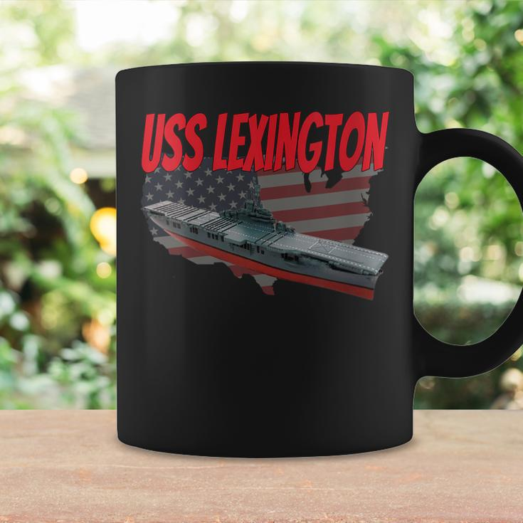 Womens Aircraft Carrier Uss Lexington Cv-16 Veteran Grandpa Dad Son Coffee Mug Gifts ideas