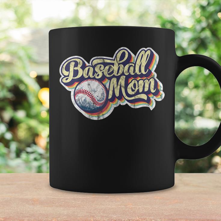 Womens Baseball Mom Retro Vintage Distressed Mothers Day Present Coffee Mug Gifts ideas