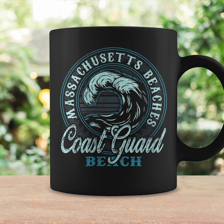 Womens Coast Guard Beach Retro Wave Circle Coffee Mug Gifts ideas