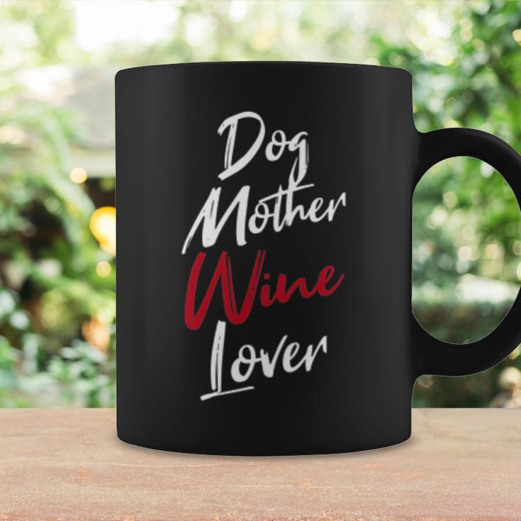 Womens Dog Mother Wine Lover Funny WineCoffee Mug Gifts ideas