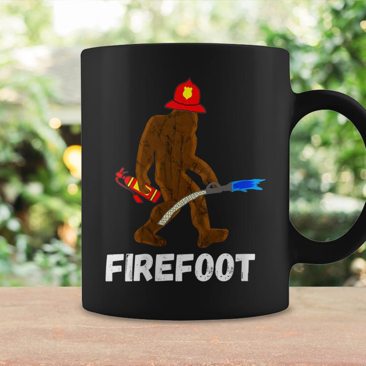 Womens Fire Fighter Bigfoot Fireman Funny Sasquatch Firefighter Coffee Mug Gifts ideas
