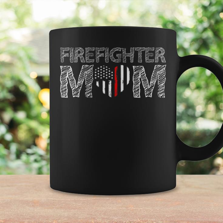 Womens Firefighter Female Fire Fighter Firefighting Mom Red Line Coffee Mug Gifts ideas