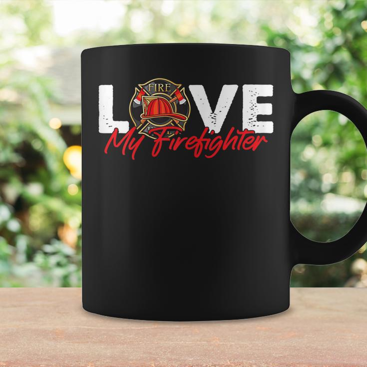 Womens Firefighter Wife Fire Department - Love My Firefighter Coffee Mug Gifts ideas