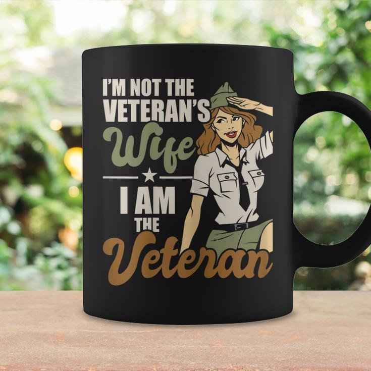 Womens Im Not The Veterans Wife I Am The Veteran Us Army Veteran Coffee Mug Gifts ideas
