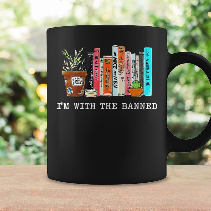 Womens Im With The Banned Books I Read Banned Books Lovers Coffee Mug Gifts ideas