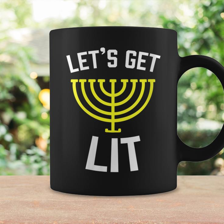 Womens Lets Get Lit Jewish - Humor Funny Gift Hanukkah Coffee Mug Gifts ideas