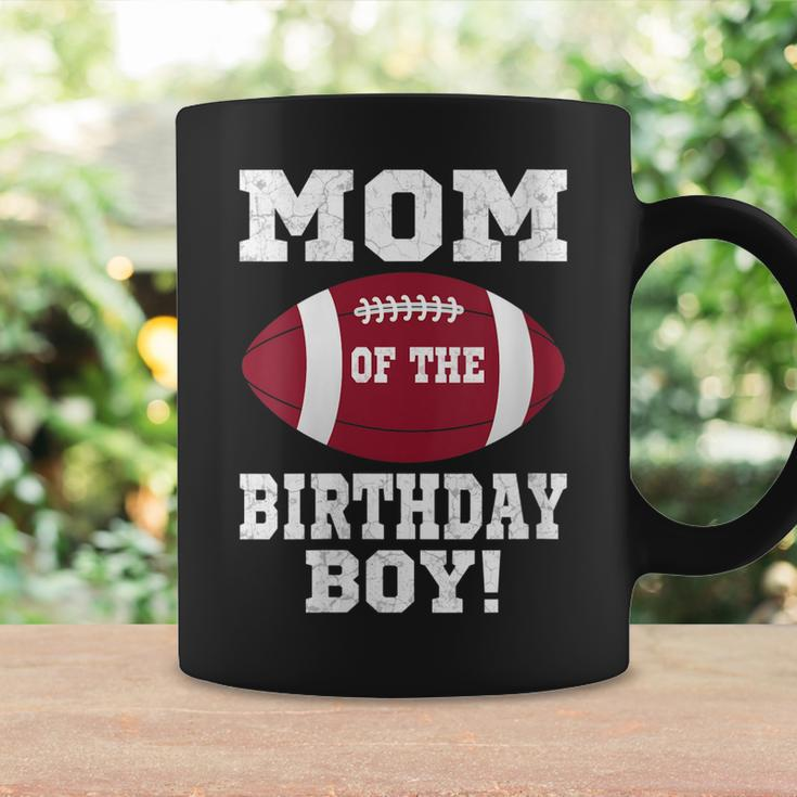 Womens Mom Of The Birthday Boy Football Lover Vintage Retro Coffee Mug Gifts ideas