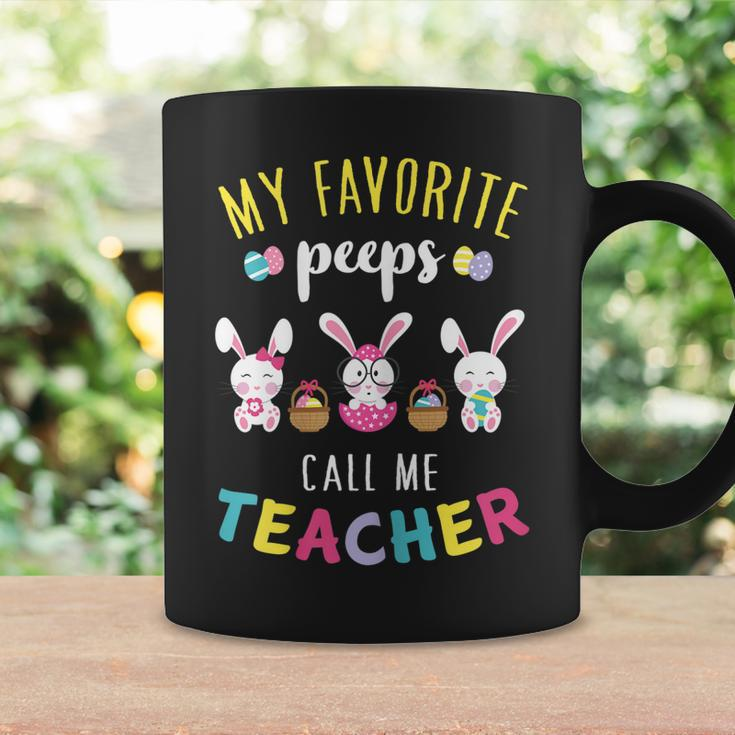 Womens My Favorite Peeps Call Me TeacherShirt Bunny Eggs Holiday Coffee Mug Gifts ideas