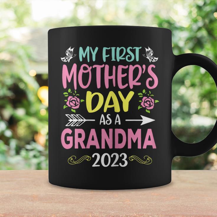 Womens My First Mothers Day As A Grandma 2023 Happy Mothers Day Coffee Mug Gifts ideas