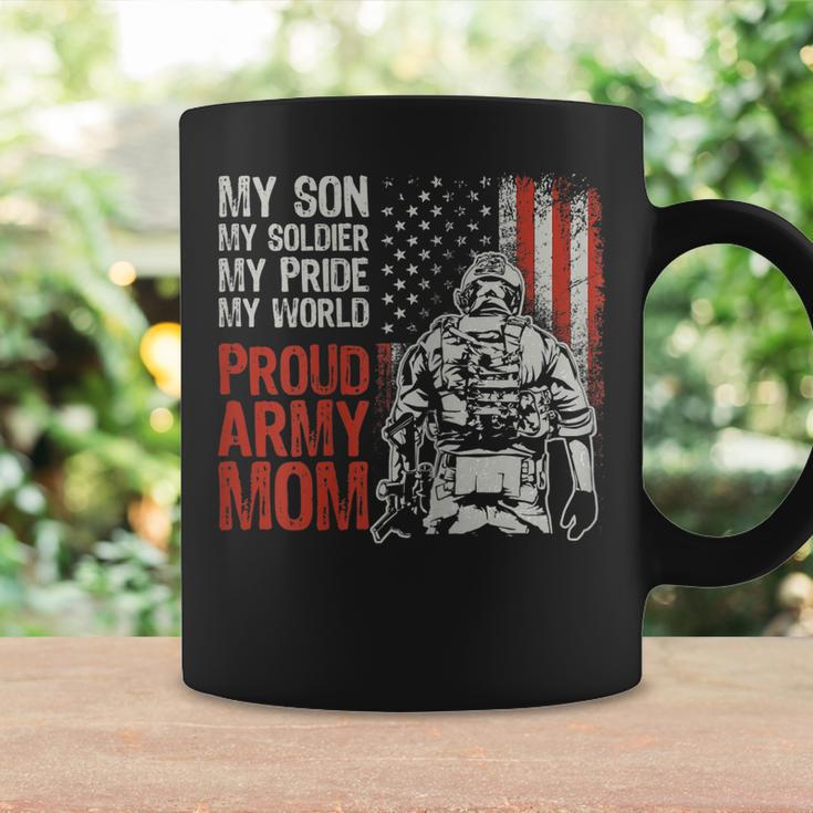 Womens My Son My Soldier Hero Proud Army Mom Us Military Mother Coffee Mug Gifts ideas