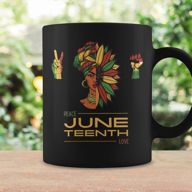 Womens Peace Love Junenth Black Pride Freedom 4Th Of July 1865 Coffee Mug Gifts ideas