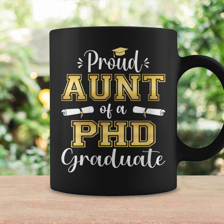 Womens Proud Aunt Class Of 2023 Phd Graduate Doctorate Graduation Coffee Mug Gifts ideas