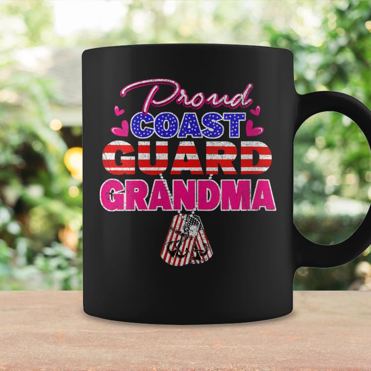 Womens Proud Us Coast Guard Grandma Dog Tags Military Grandmother Coffee Mug Gifts ideas