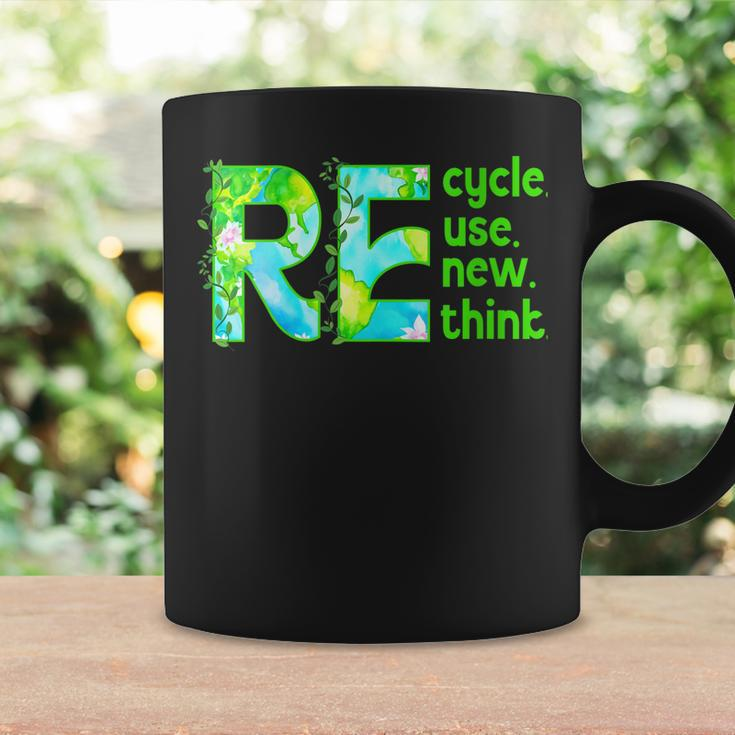 Womens Recycle Reuse Renew Rethink Outfit For Earth Day 2023 Coffee Mug Gifts ideas