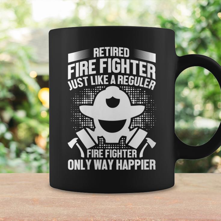 Womens Retired Fire Fighter Like Regular Fire Fighter Only Happier Coffee Mug Gifts ideas