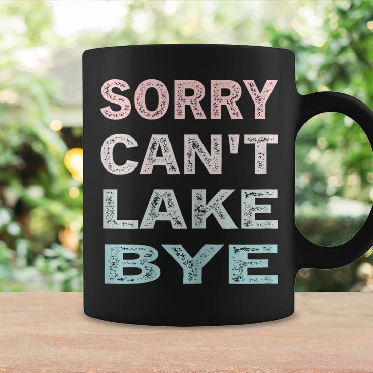 Womens Sorry Cant Lake Bye Funny Lake Vintage Retro Coffee Mug Gifts ideas