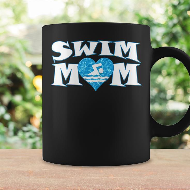Womens Swim Mom Heart Shaped Pool Water Swimmer Swimming & Diving Coffee Mug Gifts ideas