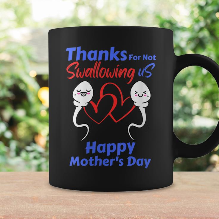 Womens Thanks For Not Swallowing Us Happy Mothers Day Fathers Day Coffee Mug Gifts ideas