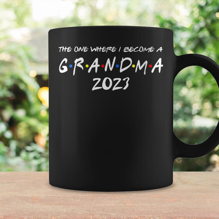 Womens The One Where I Become A Grandma 2023 Promoted To Nana 2023 Coffee Mug Gifts ideas