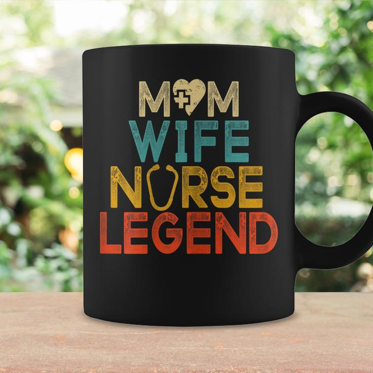 Womens Wife Mom Nurse Legend Womens Rn Lpn Mothers Day For Nurses Coffee Mug Gifts ideas