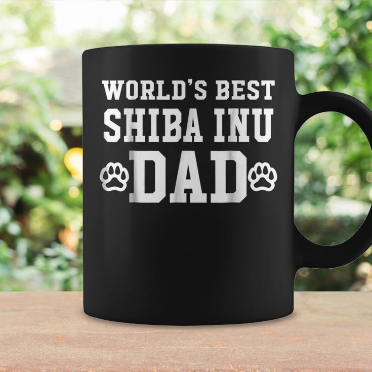 Worlds Best Shiba Inu Dad Dog Lover Pawprint Coffee Mug Gifts ideas