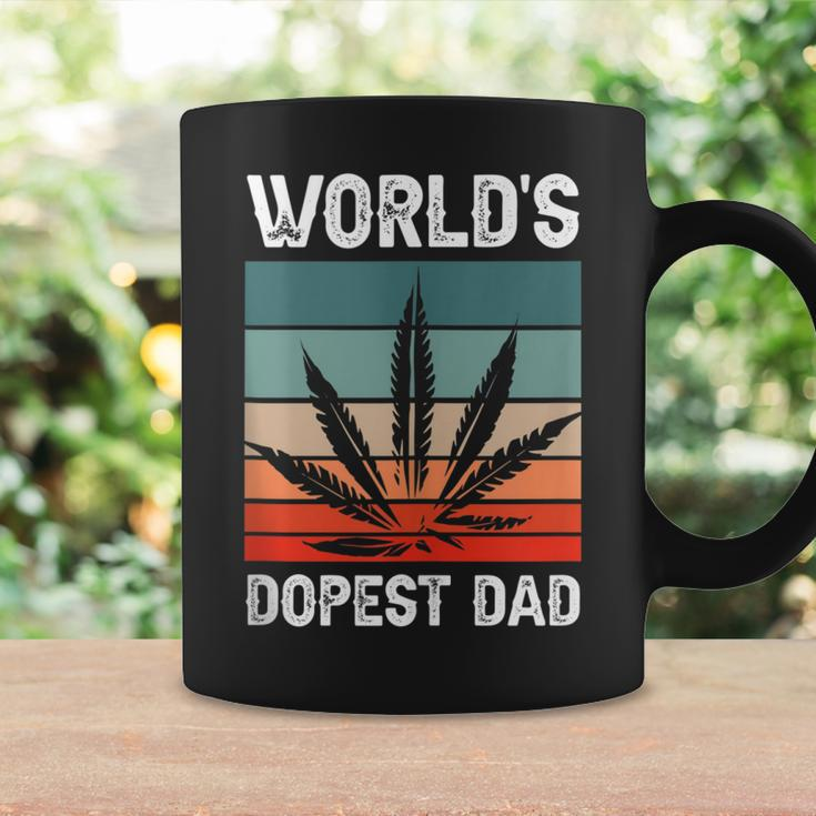 Worlds Dopest Dad Marijuana Cannabis Weed Vintage Coffee Mug Gifts ideas