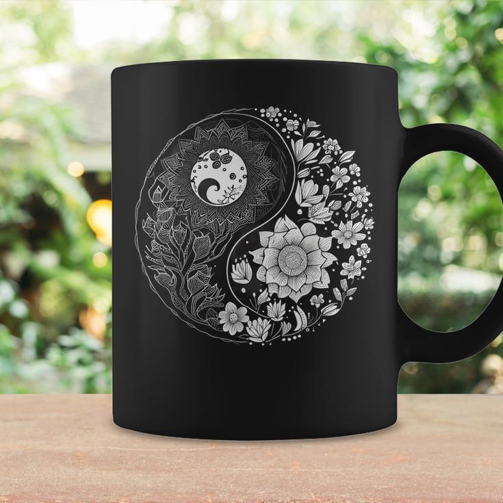 Yin Yang Lotus Mandala Graphic For Men Women Boys Girls Coffee Mug Gifts ideas