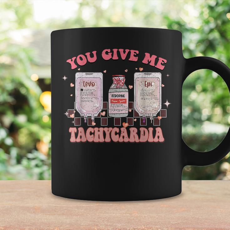 You Give Me Tachycardia Funny Icu Rn Nurse Valentines Day V5 Coffee Mug Gifts ideas