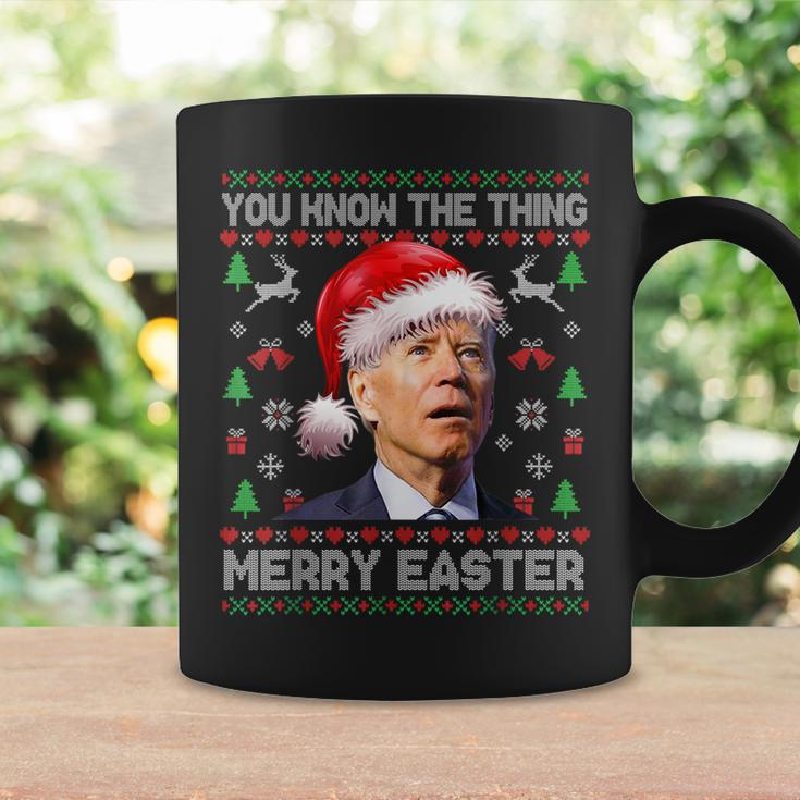 You Know The Thing Merry Easter Santa Biden Ugly Christmas Coffee Mug Gifts ideas