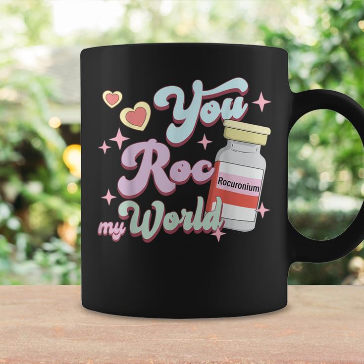 You Roc My World Funny Icu Crna Nurse Happy Valentines Day Coffee Mug Gifts ideas
