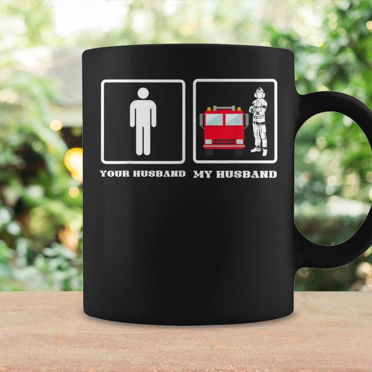Your Husband My Husband Firefighter Thin Red Line Wife Gift Coffee Mug Gifts ideas