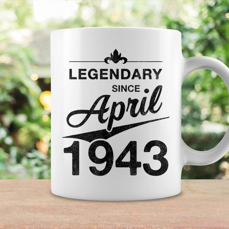 80 Geburtstag 80 Jahre Alt Legendär Seit April 1943 V6 Tassen Geschenkideen