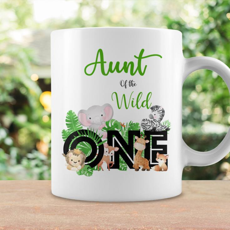 Aunt Of The Wild One | Zoos Happy Birthday Jungle Animal Coffee Mug Gifts ideas