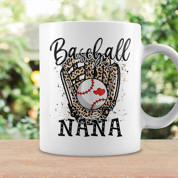 Baseball Nana Leopard Game Day Baseball Lover Mothers Day Coffee Mug Gifts ideas