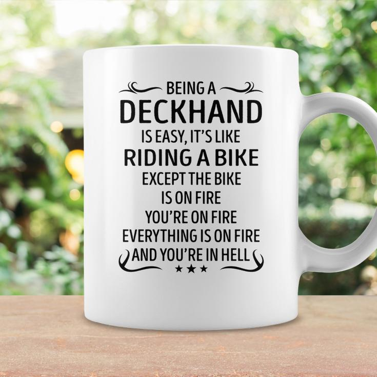 Being A Deckhand Like Riding A Bike Coffee Mug Gifts ideas