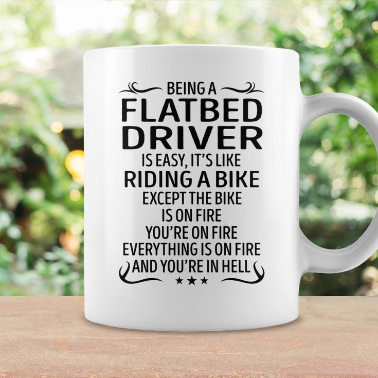 Being A Flatbed Driver Like Riding A Bike Coffee Mug Gifts ideas