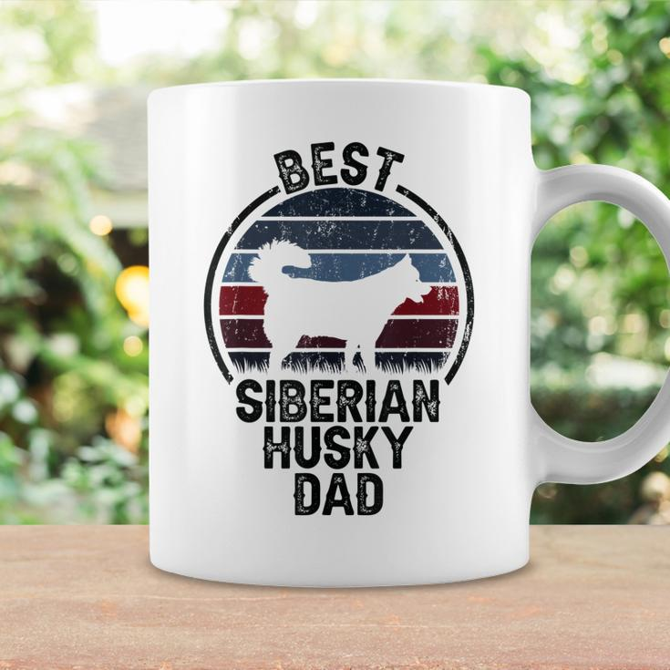 Best Dog Father Dad - Vintage Siberian Husky Coffee Mug Gifts ideas