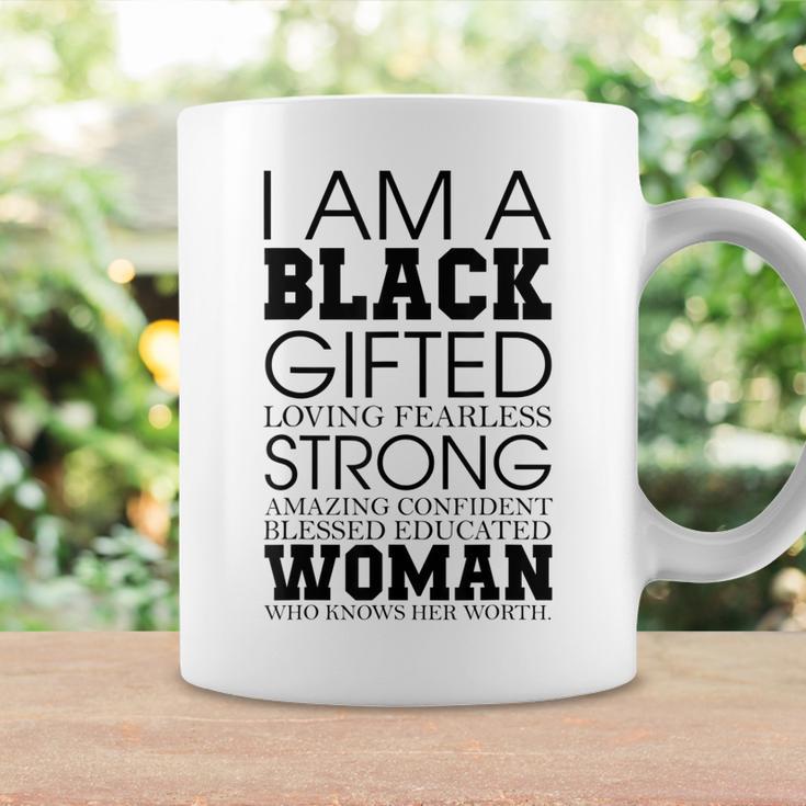 Blessed Educated Woman Black History Month Melanin Afro Coffee Mug ...