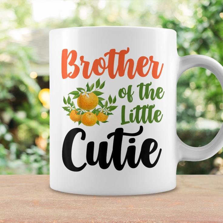 Brother Little Cutie Baby Shower Orange 1St Birthday Party Coffee Mug Gifts ideas
