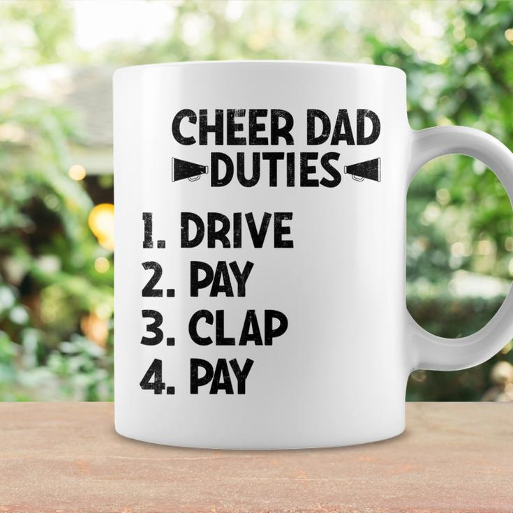 Cheerleading Papa Cheer Dad Duties Drive Pay Clap Gift For Mens Coffee Mug Gifts ideas