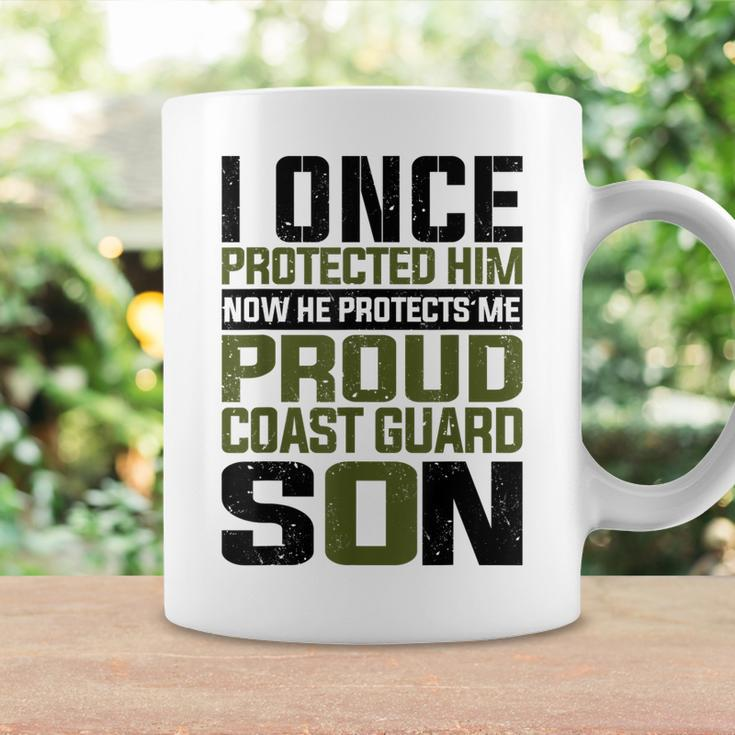 Coast Guard Son Now She Protects Me Proud Coast Guard Son Coffee Mug Gifts ideas