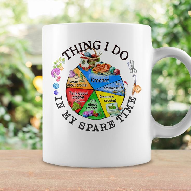 Crochet Things I Do In My Spare Time Funny Crochet Coffee Mug Gifts ideas