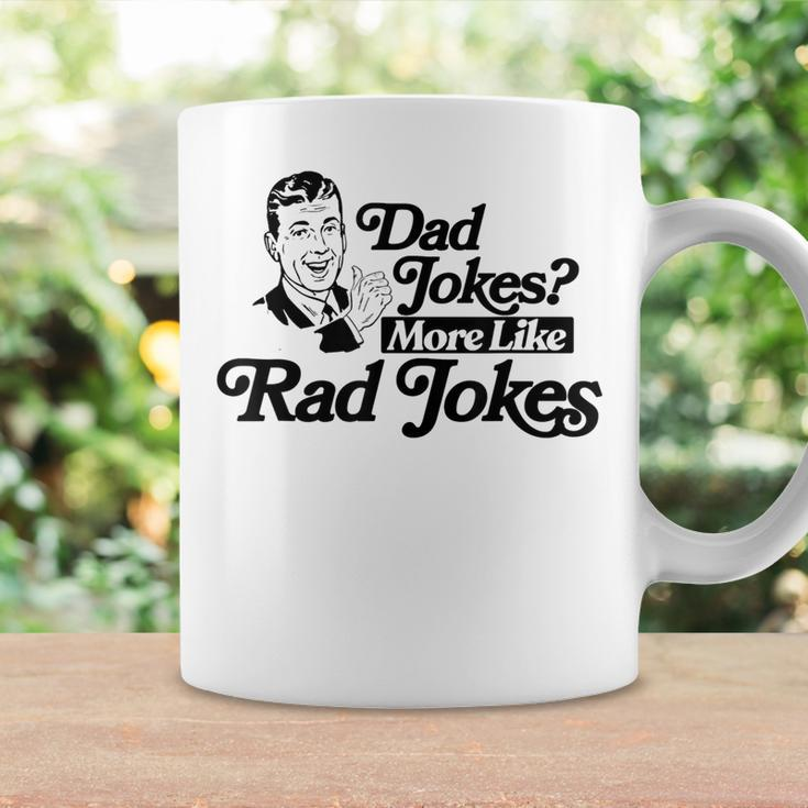Dad Jokes More Like Rad Jokes Funny Fathers Day Retro Coffee Mug Gifts ideas