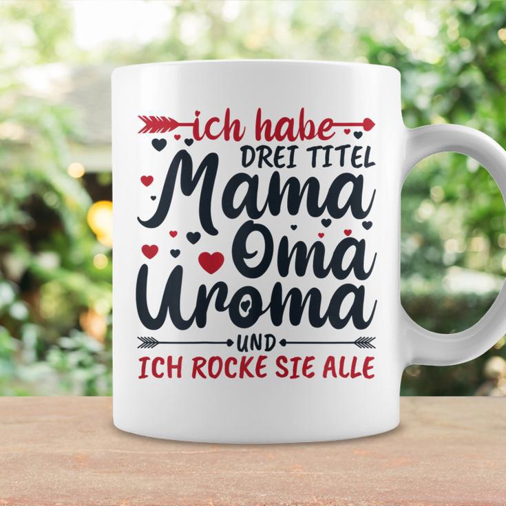 Damen Tassen Mama Oma Uroma - Ich rocke alle Titel! Geschenkideen