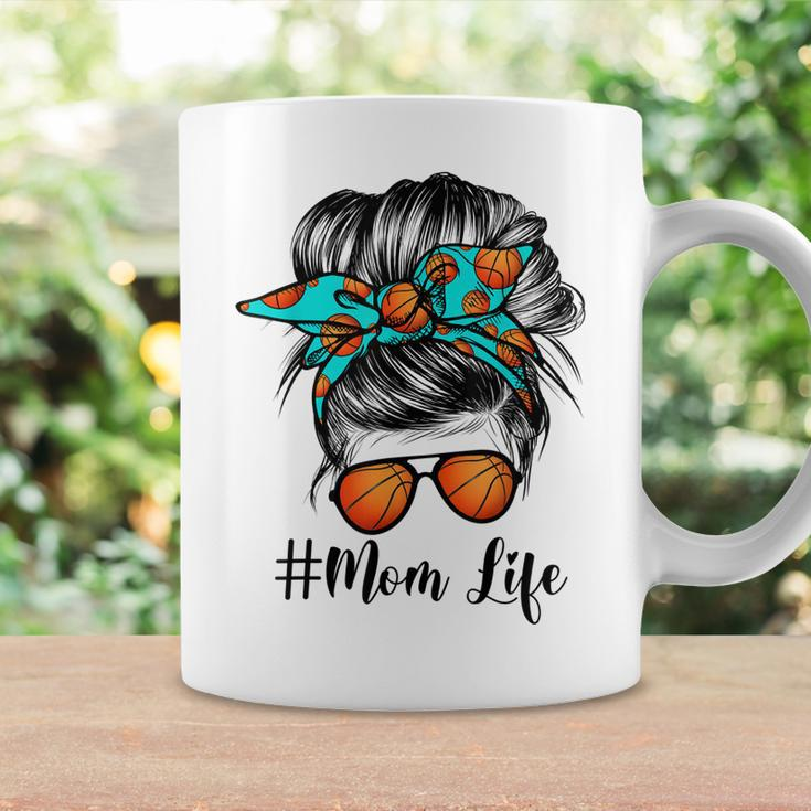 Dy Mom Life Basketball Mothers Day Messy Bun Gift For Womens Coffee Mug Gifts ideas