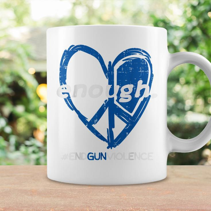 End Gun Violence Enough Peace Heart Awareness Orange Coffee Mug Gifts ideas