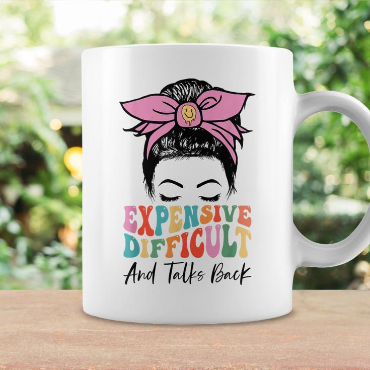 Expensive Difficult And Talks Back Mothers Day Messy Bun Coffee Mug Gifts ideas