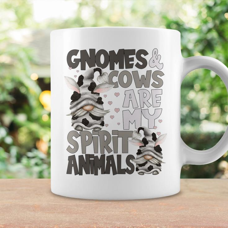 Funny Cow For Women Gnomes & Cows Are My Spirit Animal Coffee Mug Gifts ideas