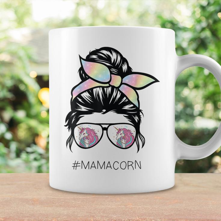 Funny Mamacorn Unicorn Costume Mom Messy Hair Bun Mother Day Coffee Mug Gifts ideas