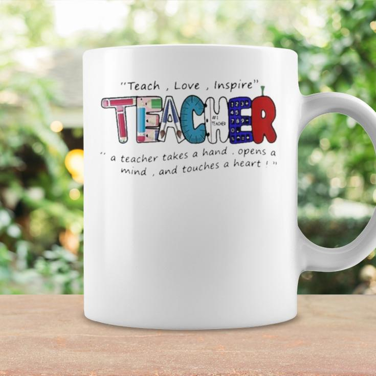 Gift Teach Love Inspire Teacher TeachingCoffee Mug Gifts ideas